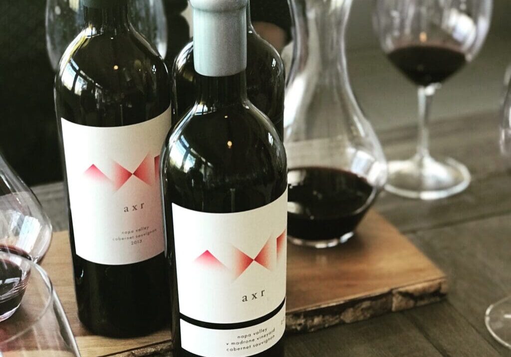 Axr Napa Valley Cabernet Sauvignon wine bottles.