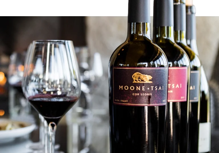 Moone Tsai Cor Leonis Napa Valley wine.